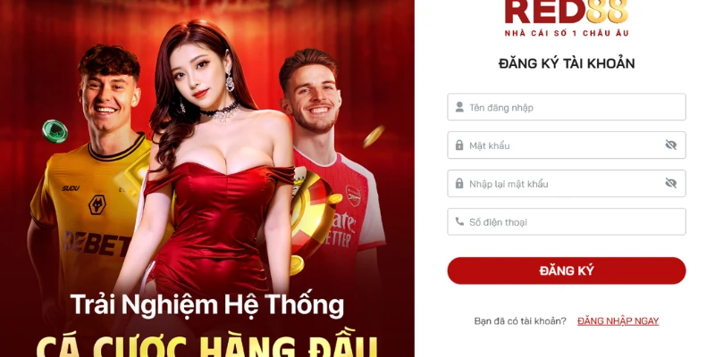 RED88 - Casino trực tuyến uy tín hàng đầu tại Việt Nam 2026 Hướng dẫn đăng ký tài khoản